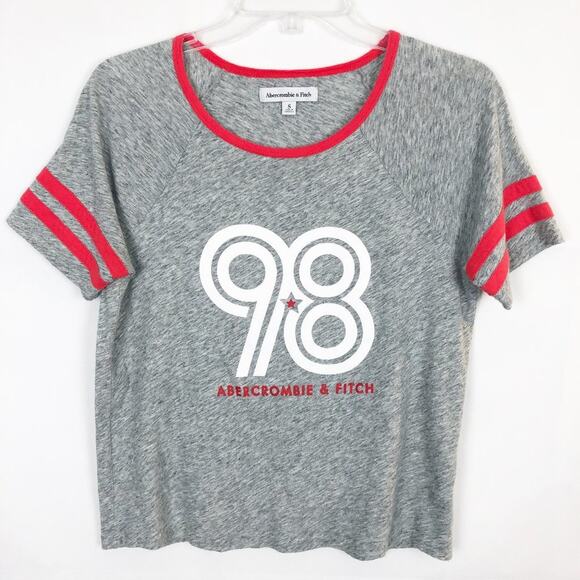 Abercrombie & Fitch Short Sleeve Gray Tee Size S - Picture 1 of 11